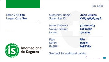 Download Panama health insurance card Photoshop template